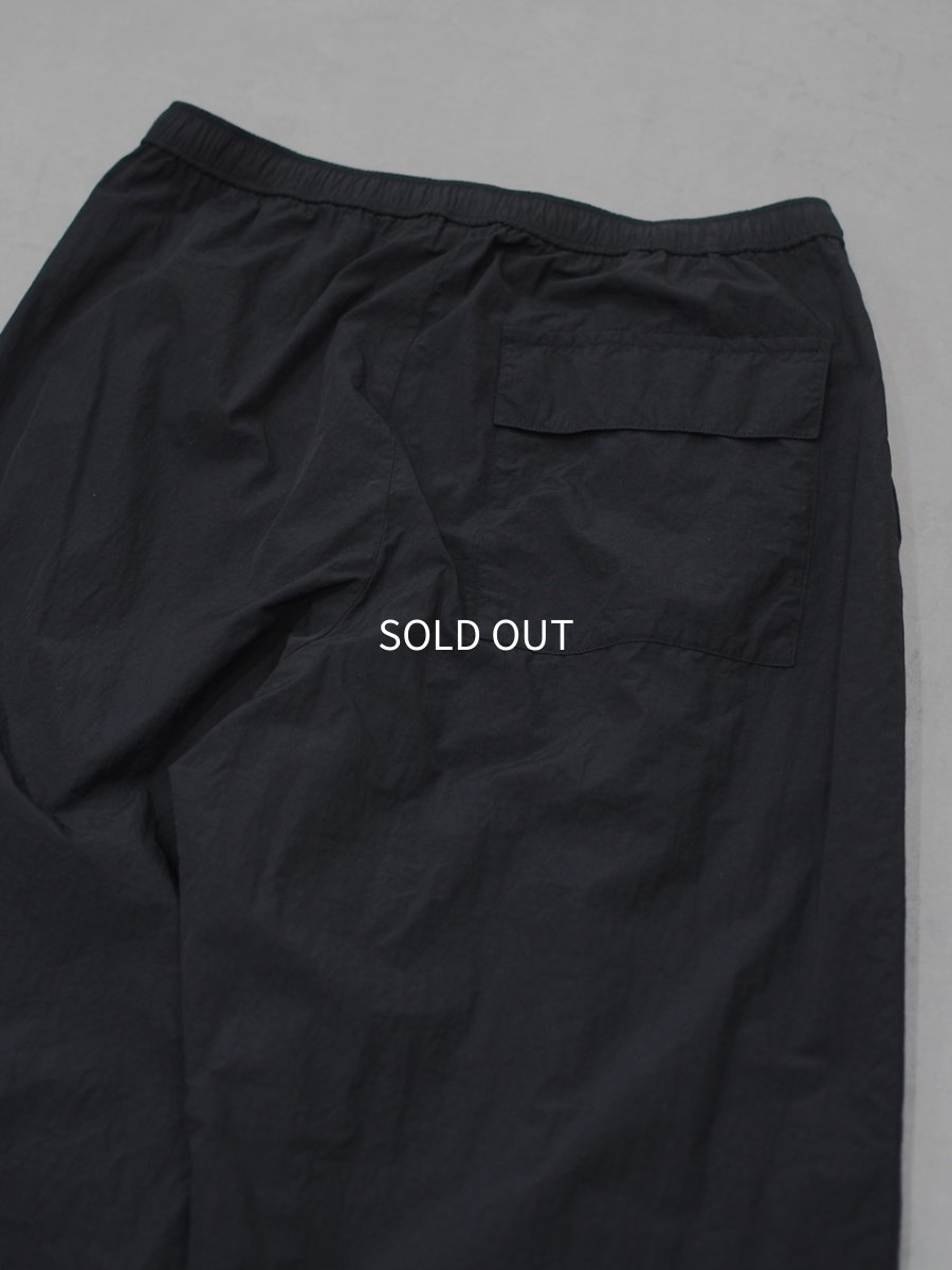 画像6: ATON UTILITY PANTS / HAND DYE NYLON/black (6)