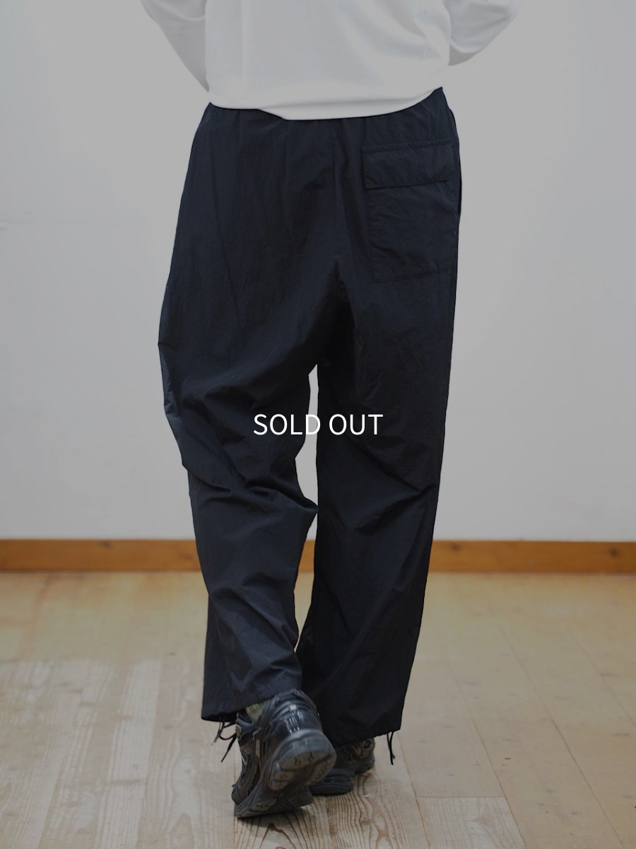 画像8: ATON UTILITY PANTS / HAND DYE NYLON/black (8)
