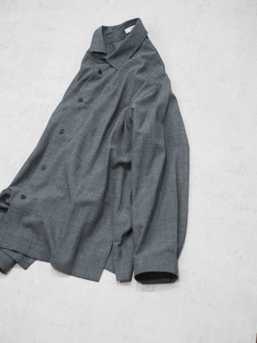 画像9: ATON OVERSIZED SHIRT / TWIST WOOL WASHER (9)