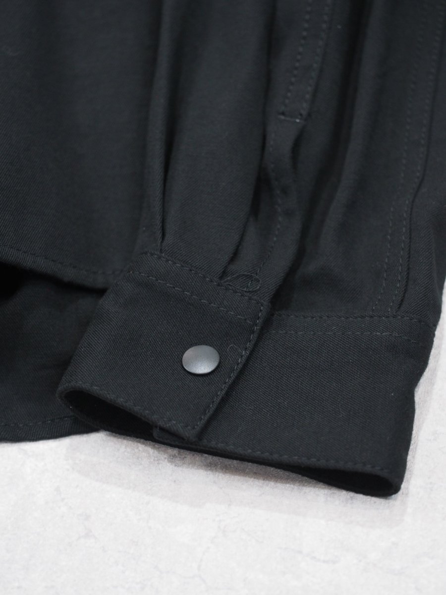 画像11: ATON SHIRT JACKET / HARD WASHED COTTON (11)