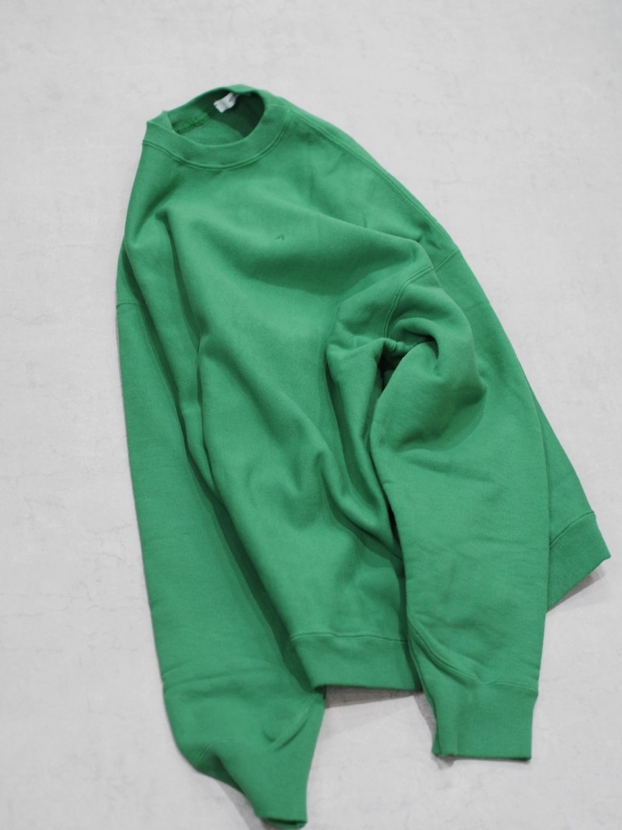画像3: ATON OVERSIZED SWEAT SHIRT / NATURAL DYED URAKE (3)