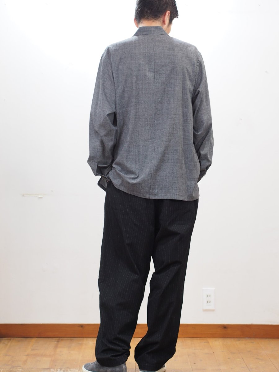 画像6: ATON OVERSIZED SHIRT / TWIST WOOL WASHER (6)