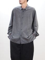 画像1: ATON OVERSIZED SHIRT / TWIST WOOL WASHER (1)