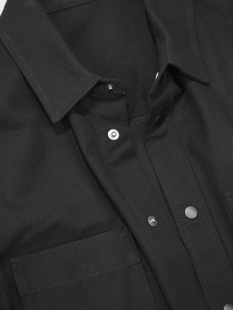 画像9: ATON SHIRT JACKET / HARD WASHED COTTON (9)
