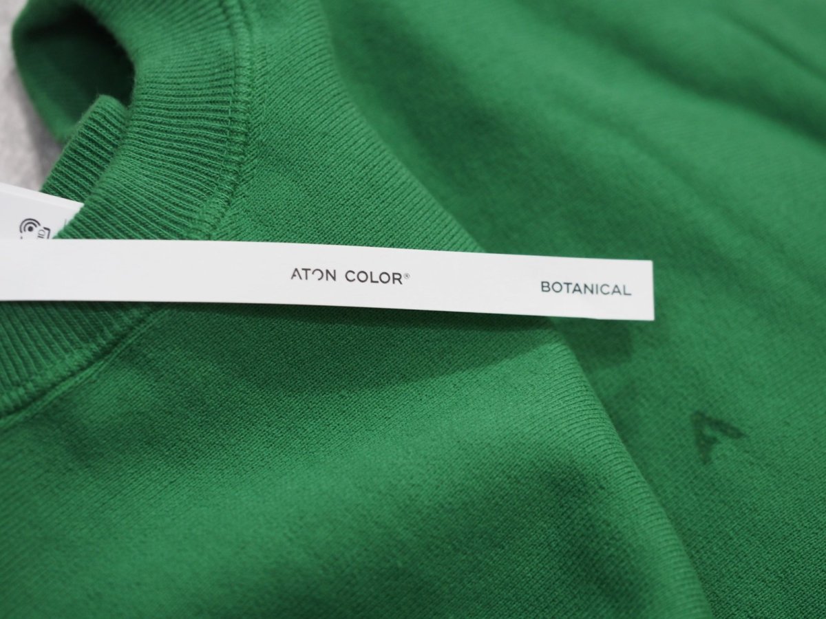 画像6: ATON OVERSIZED SWEAT SHIRT / NATURAL DYED URAKE (6)