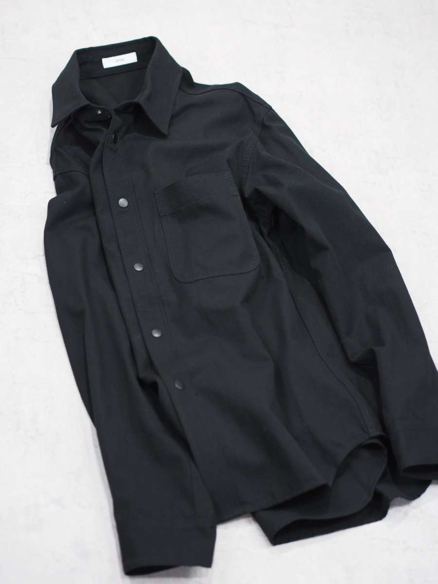 画像10: ATON SHIRT JACKET / HARD WASHED COTTON (10)
