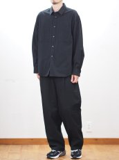 画像3: ATON SHIRT JACKET / HARD WASHED COTTON (3)