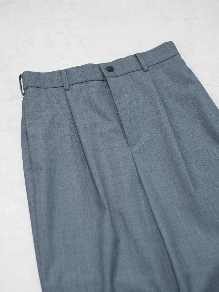 画像4: ATON LOOSE FIT PANTS / WOOL TROPICAL (4)