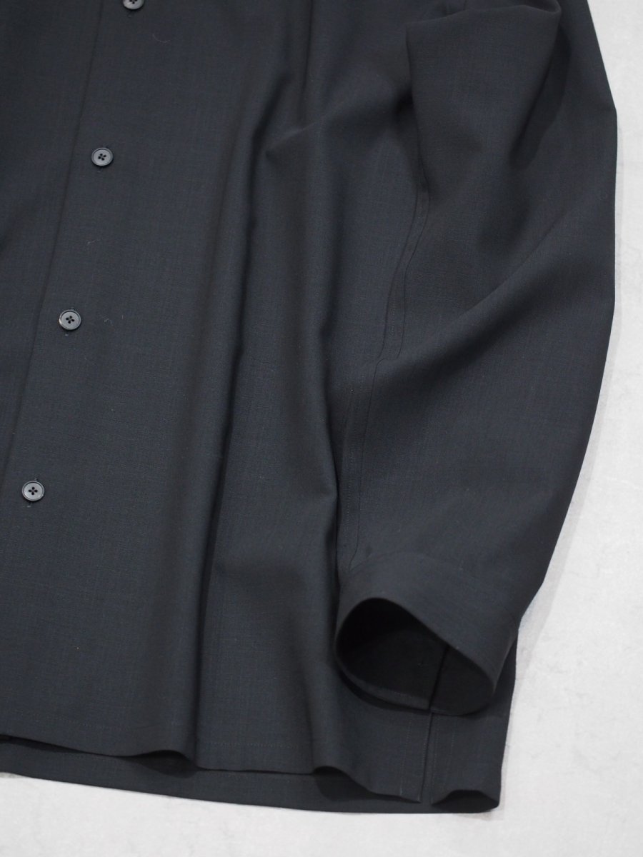 画像3: ATON OVERSIZED SHIRTS / TWIST WOOL TROPICAL (3)