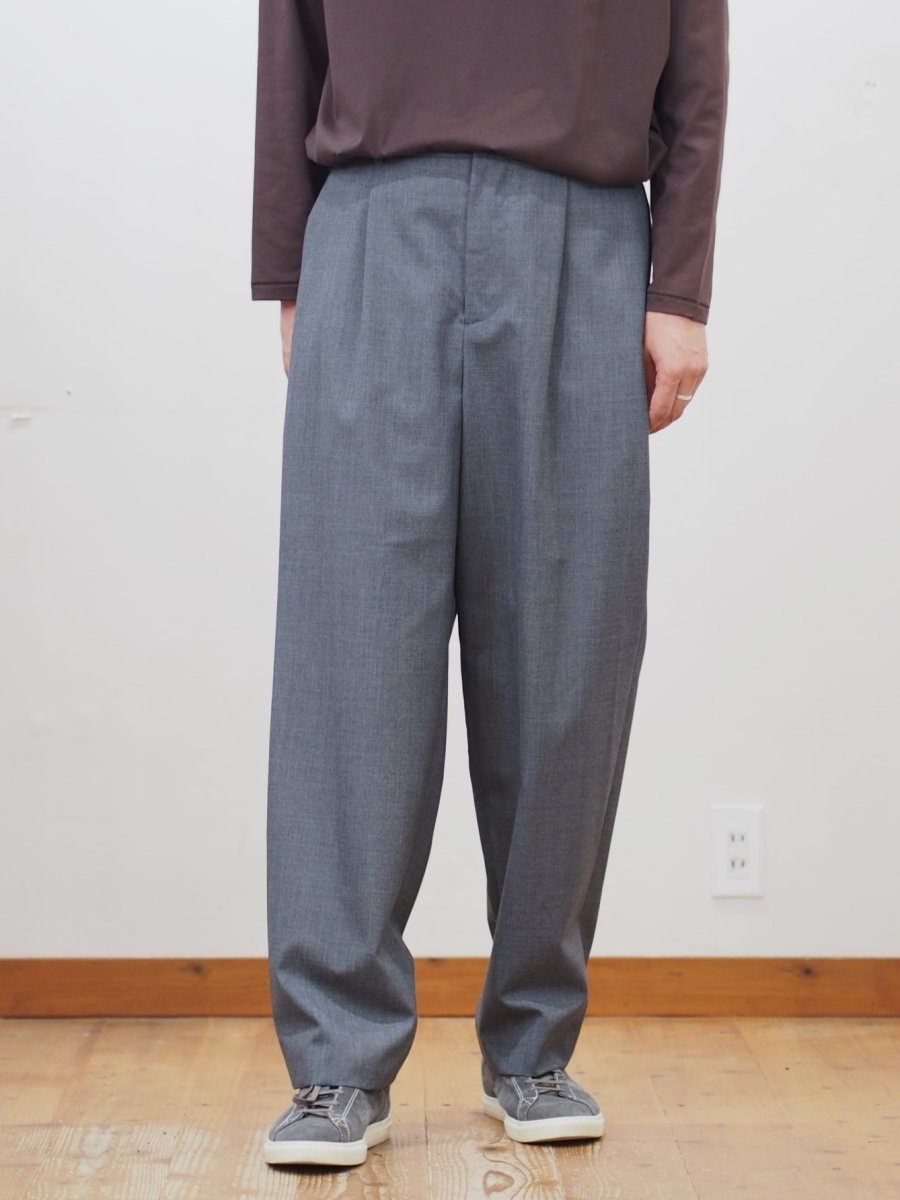 画像6: ATON LOOSE FIT PANTS / WOOL TROPICAL (6)
