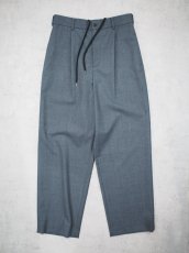 画像1: ATON LOOSE FIT PANTS / WOOL TROPICAL (1)