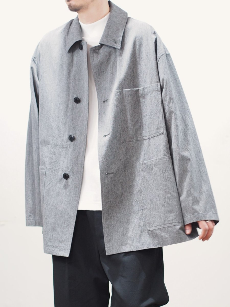画像1: YOKO SAKAMOTO  / CHORE JACKET / MAX HIGH COUNT COTTON CANVAS (1)