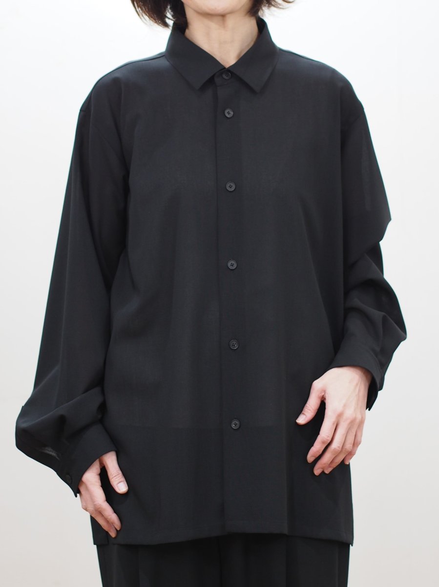 画像7: ATON OVERSIZED SHIRTS / TWIST WOOL TROPICAL (7)