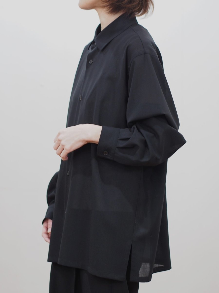 画像10: ATON OVERSIZED SHIRTS / TWIST WOOL TROPICAL (10)