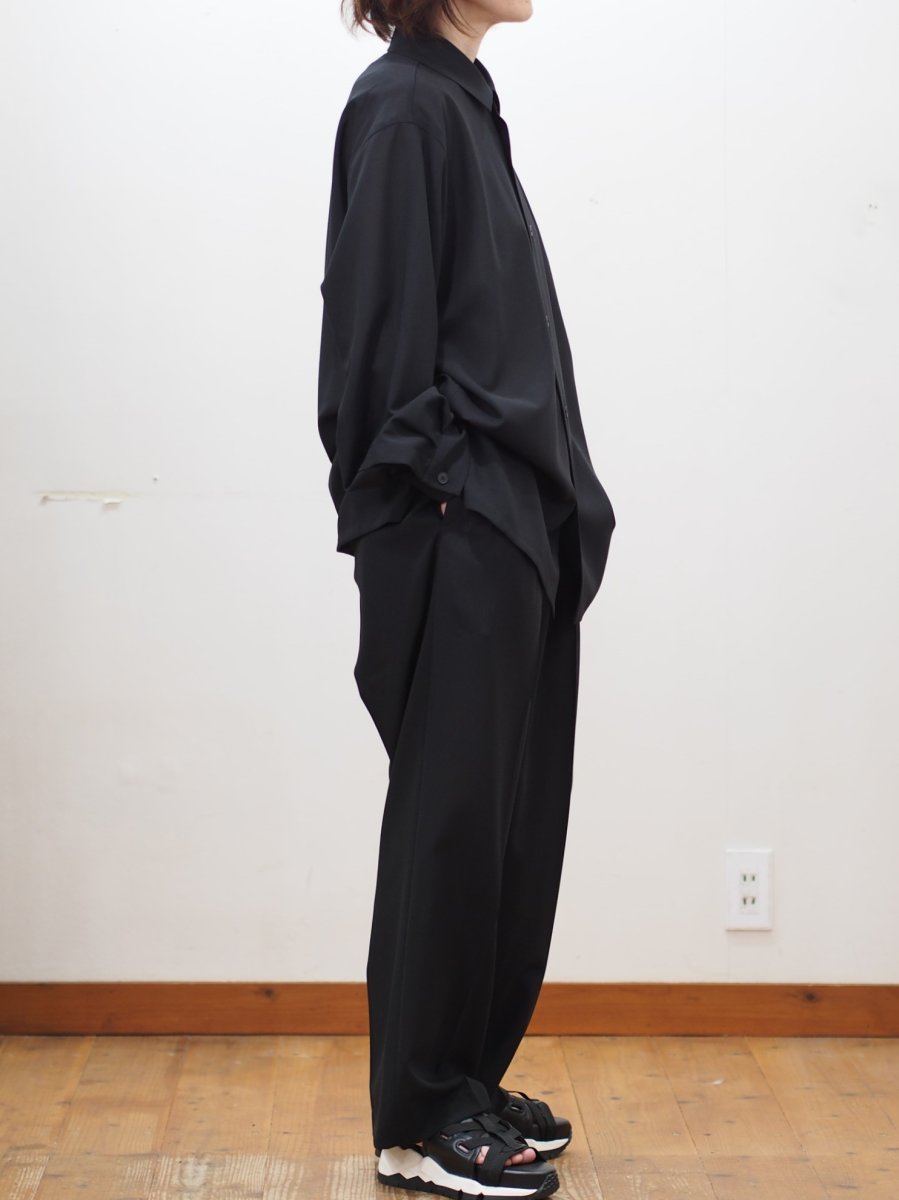 画像9: ATON OVERSIZED SHIRTS / TWIST WOOL TROPICAL (9)