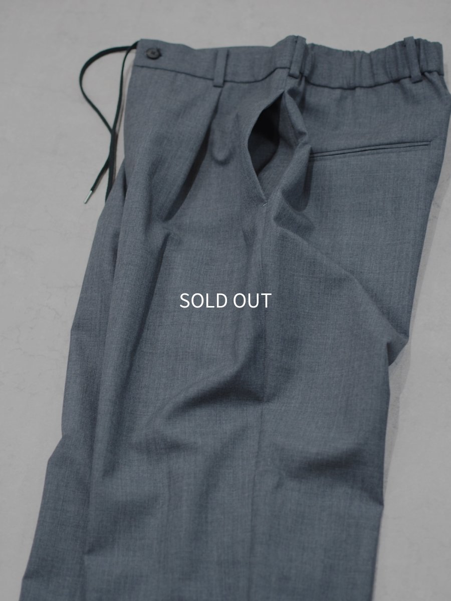 画像5: ATON LOOSE FIT PANTS / WOOL TROPICAL (5)