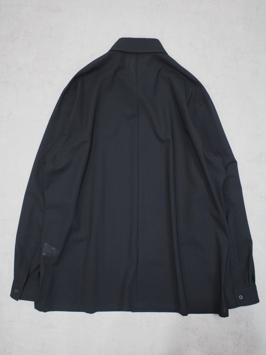 画像5: ATON OVERSIZED SHIRTS / TWIST WOOL TROPICAL (5)