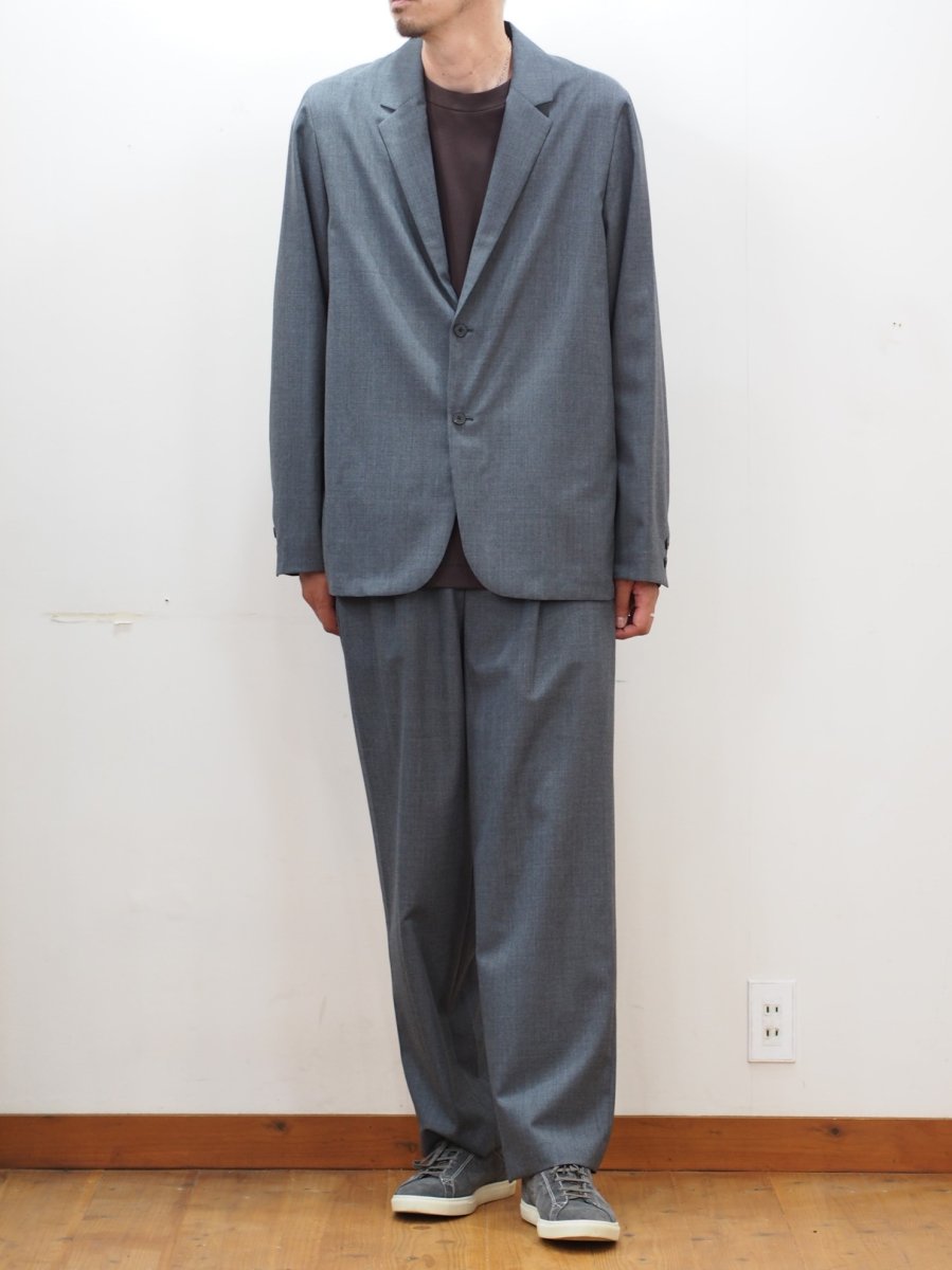 画像9: ATON LOOSE FIT PANTS / WOOL TROPICAL (9)