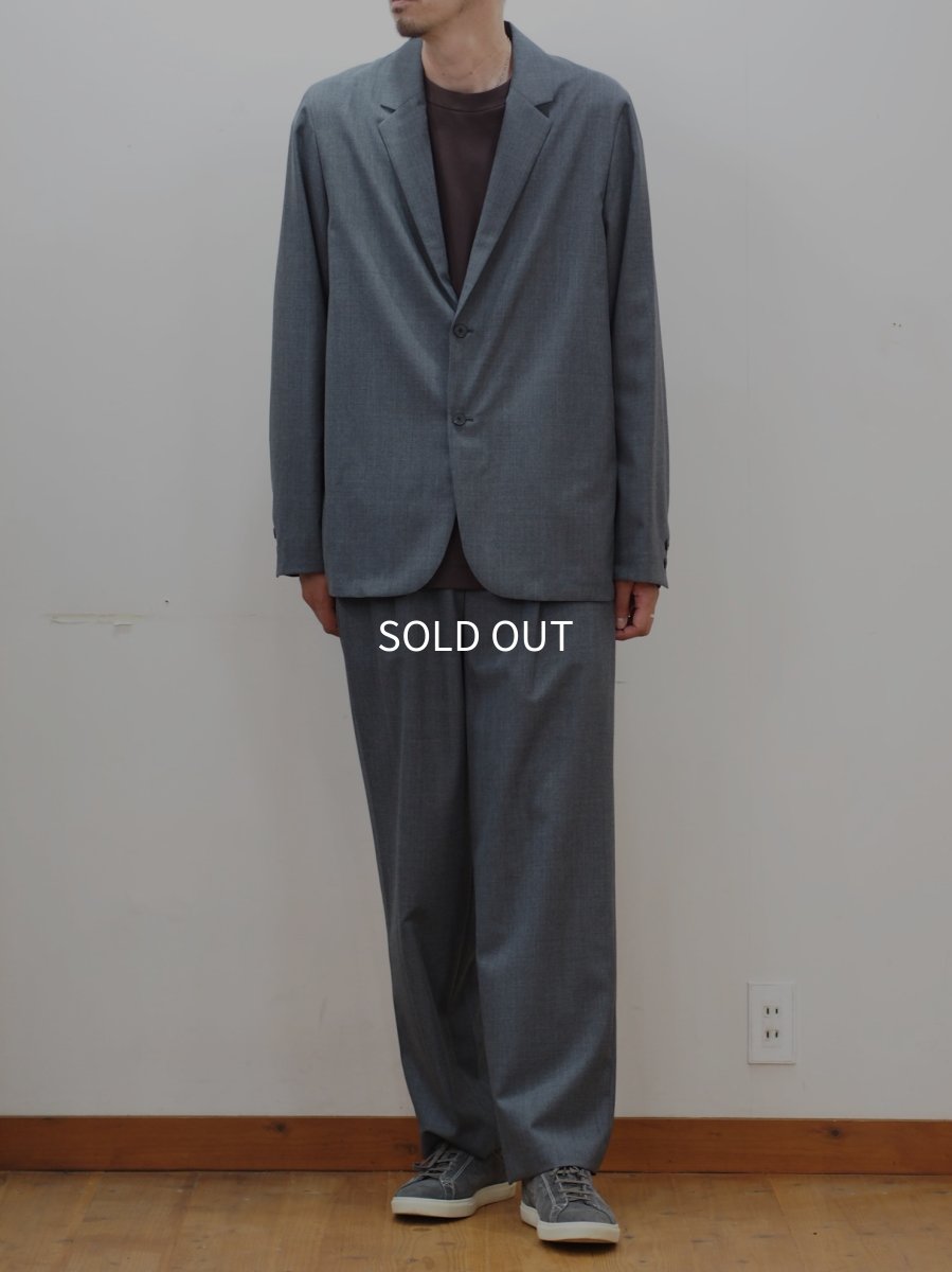 画像9: ATON LOOSE FIT PANTS / WOOL TROPICAL (9)