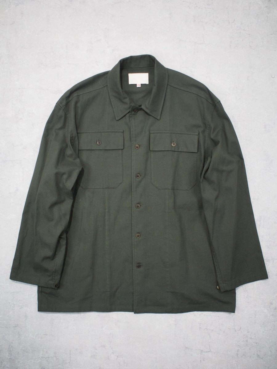 画像1: YOKO SAKAMOTO  / UTILITY SHIRT / COTTON PANAMA (1)