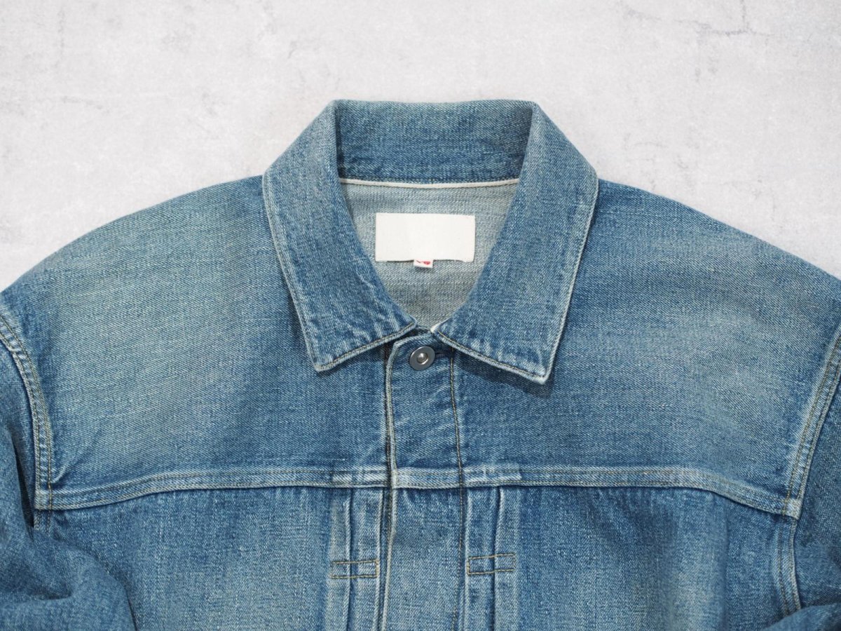 画像3:  YOKO SAKAMOTO  / PLEATS JACKET / RAW DENIM (3)