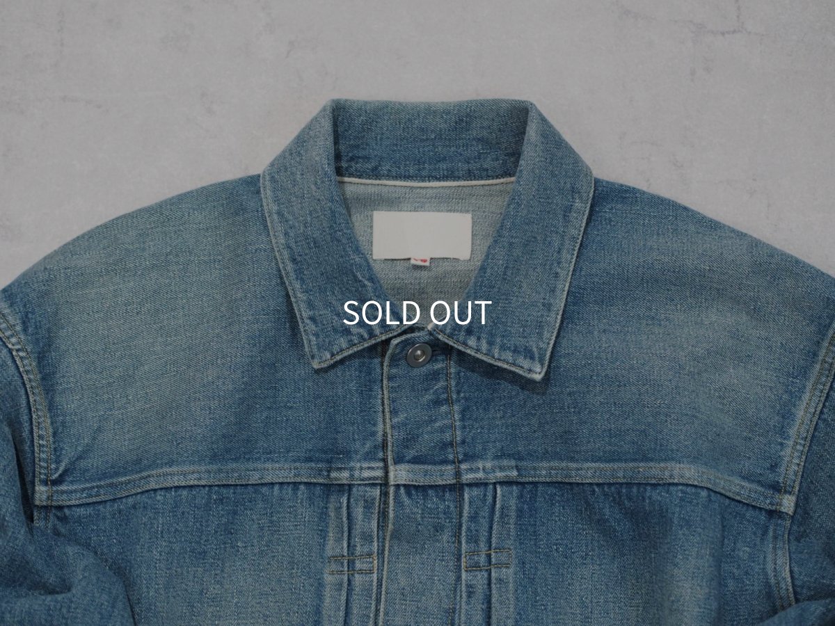 画像3:  YOKO SAKAMOTO  / PLEATS JACKET / RAW DENIM (3)