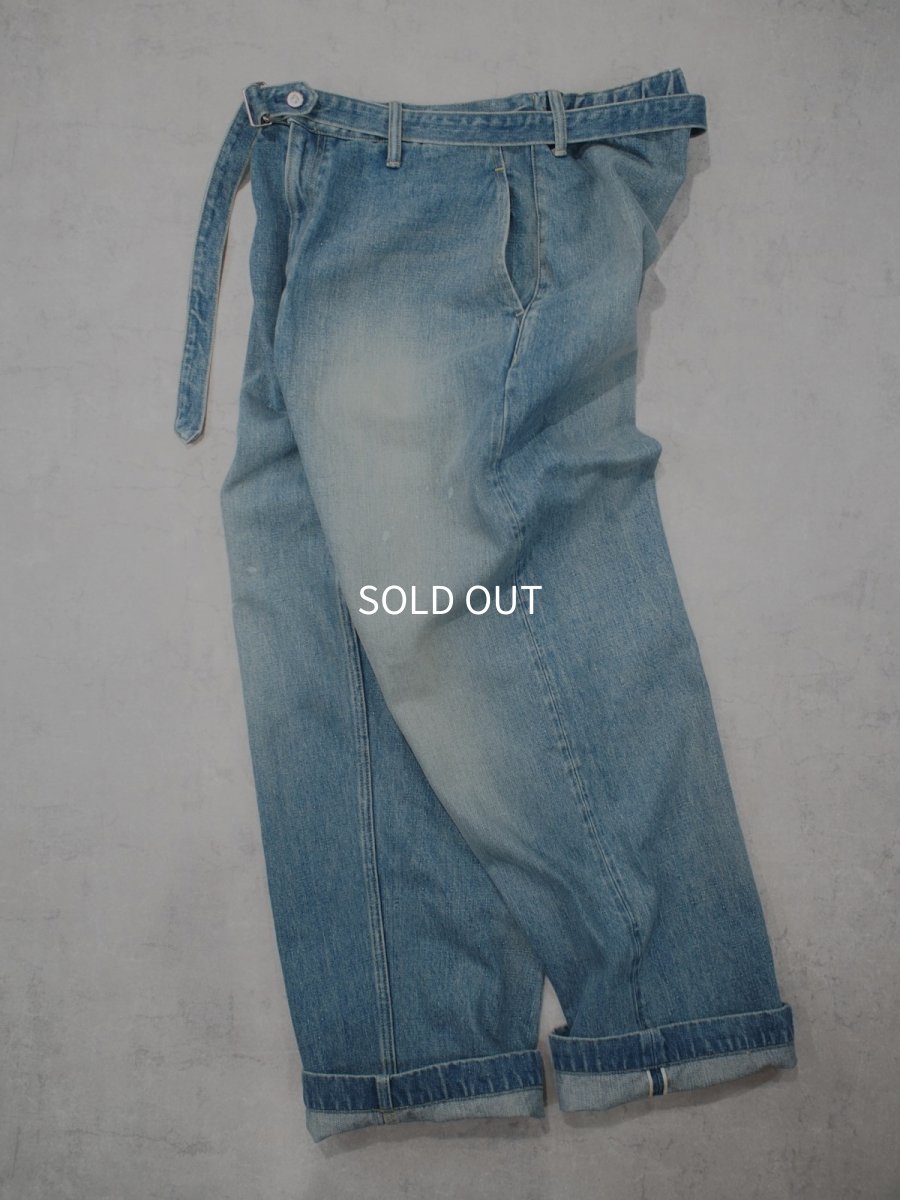 画像7:  YOKO SAKAMOTO  / BELTED TROUSERS / RAW DENIM (7)