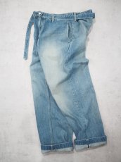 画像7:  YOKO SAKAMOTO  / BELTED TROUSERS / RAW DENIM (7)