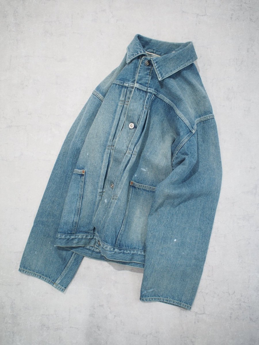 画像9:  YOKO SAKAMOTO  / PLEATS JACKET / RAW DENIM (9)