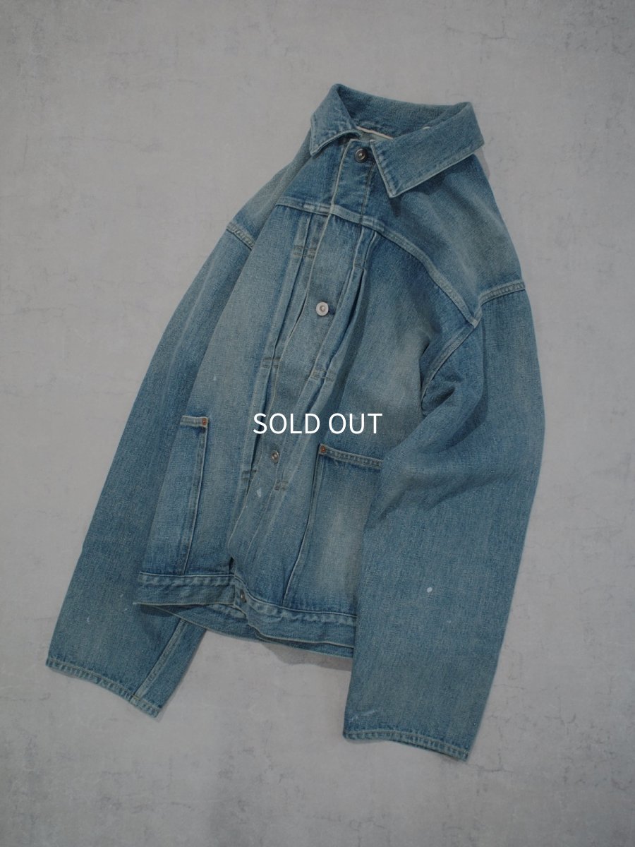 画像9:  YOKO SAKAMOTO  / PLEATS JACKET / RAW DENIM (9)