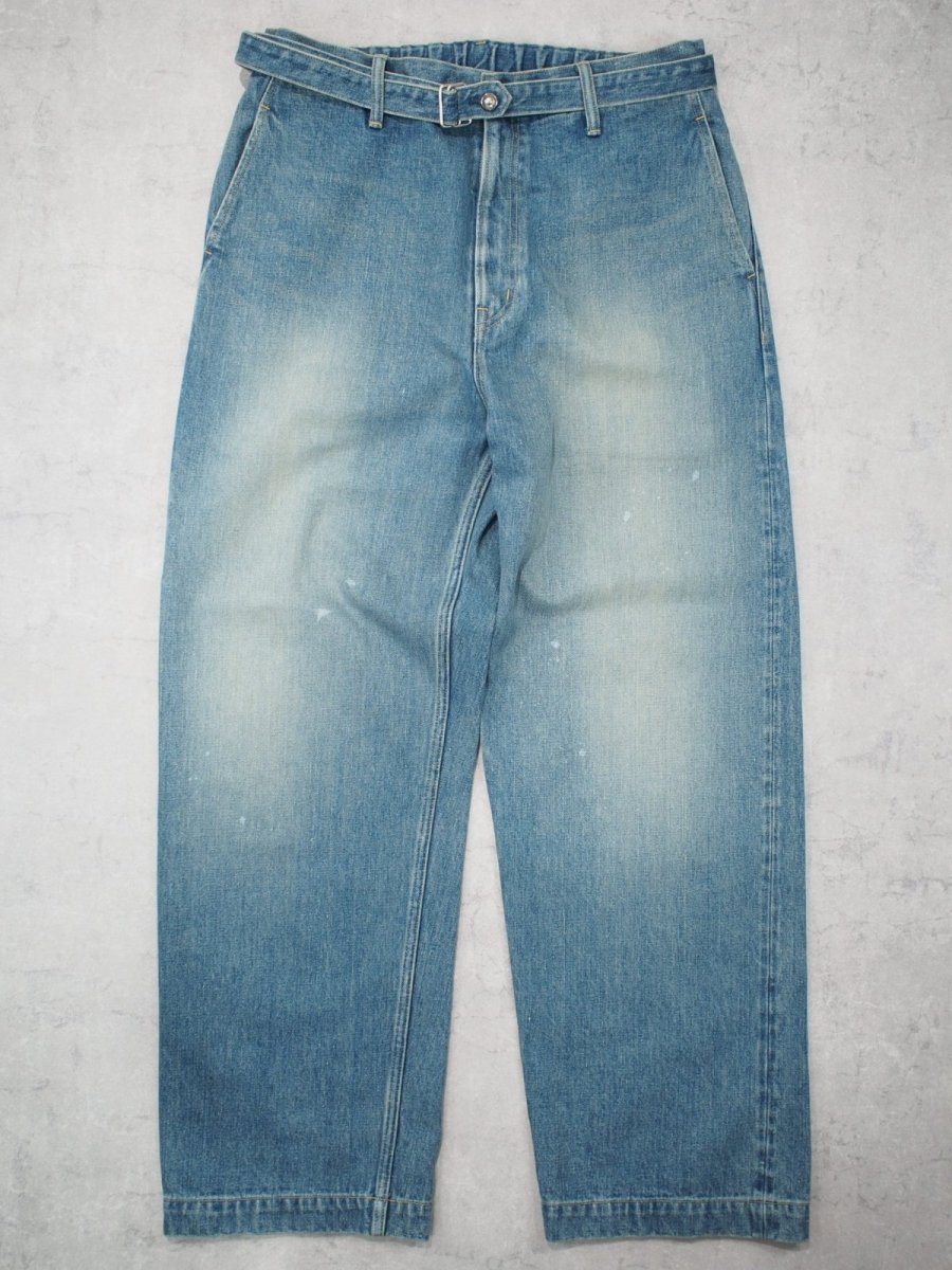 画像2:  YOKO SAKAMOTO  / BELTED TROUSERS / RAW DENIM (2)