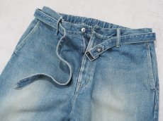 画像3:  YOKO SAKAMOTO  / BELTED TROUSERS / RAW DENIM (3)