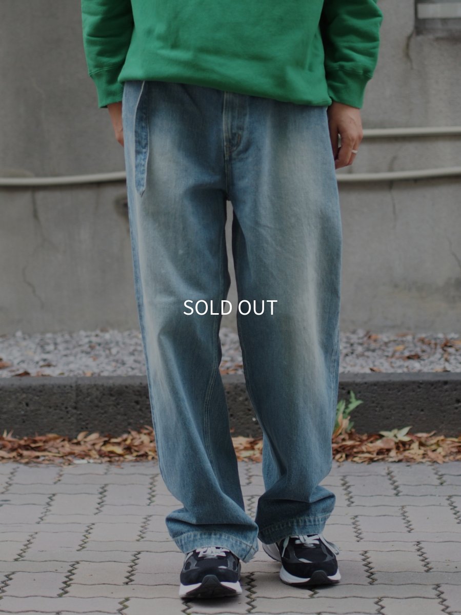 画像1:  YOKO SAKAMOTO  / BELTED TROUSERS / RAW DENIM (1)