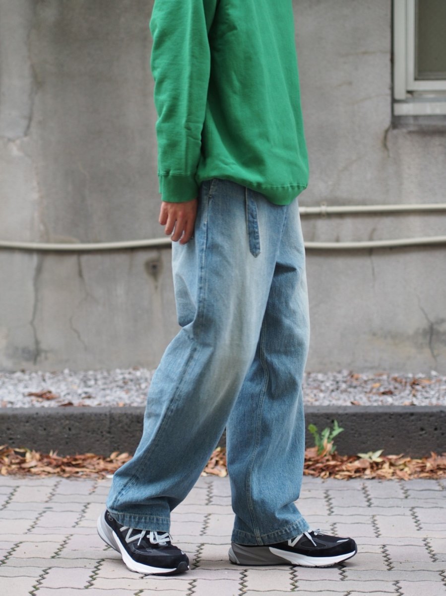 画像5:  YOKO SAKAMOTO  / BELTED TROUSERS / RAW DENIM (5)