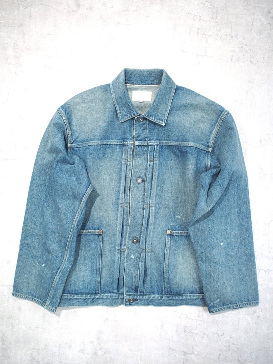 画像2:  YOKO SAKAMOTO  / PLEATS JACKET / RAW DENIM (2)