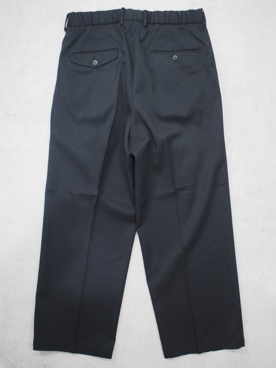 画像4: YOKO SAKAMOTO  / DOUBLE PLEATED TROUSERS / BRUSHED POLYESTER GABARDINE (4)