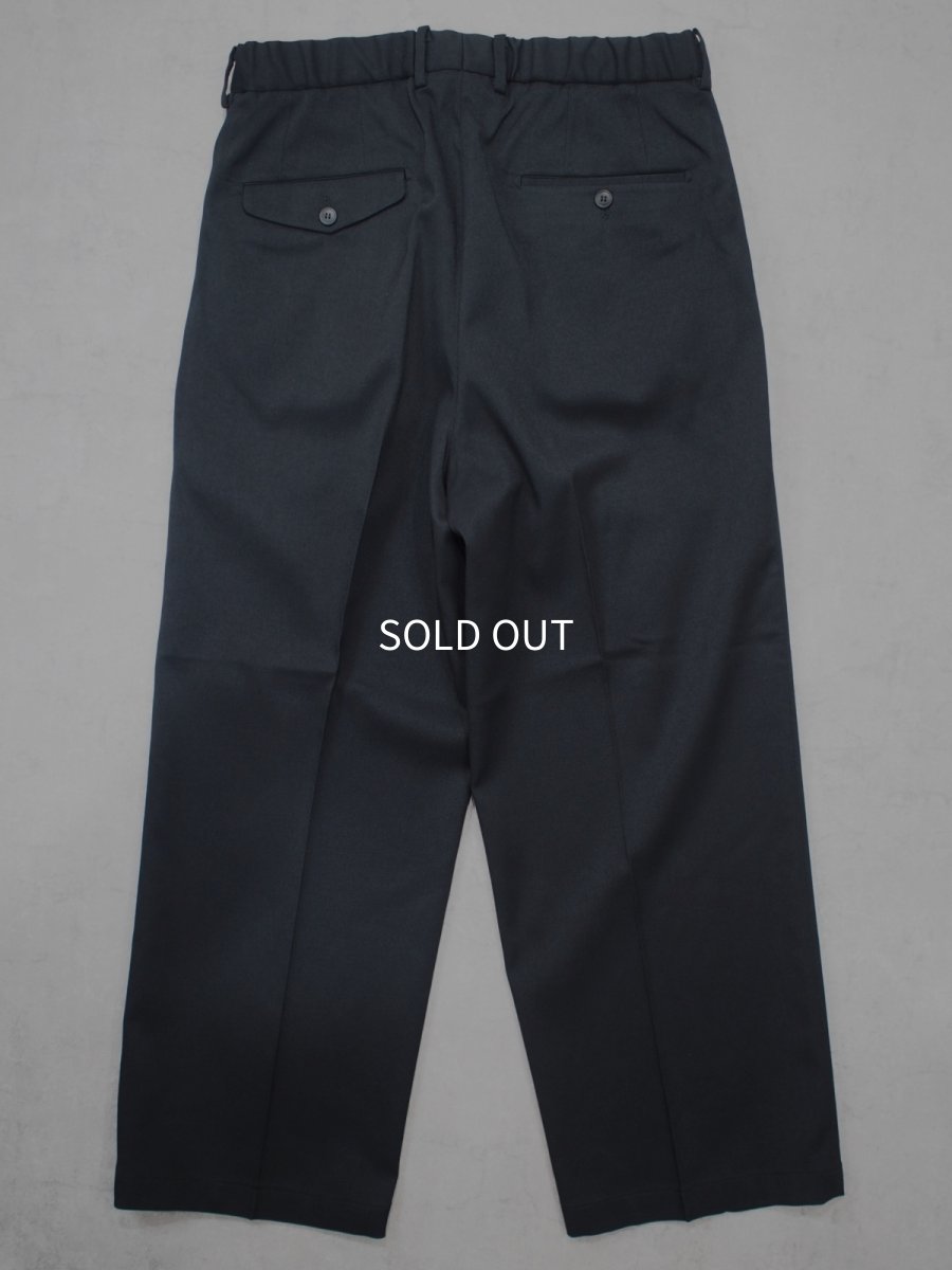 画像4: YOKO SAKAMOTO  / DOUBLE PLEATED TROUSERS / BRUSHED POLYESTER GABARDINE (4)