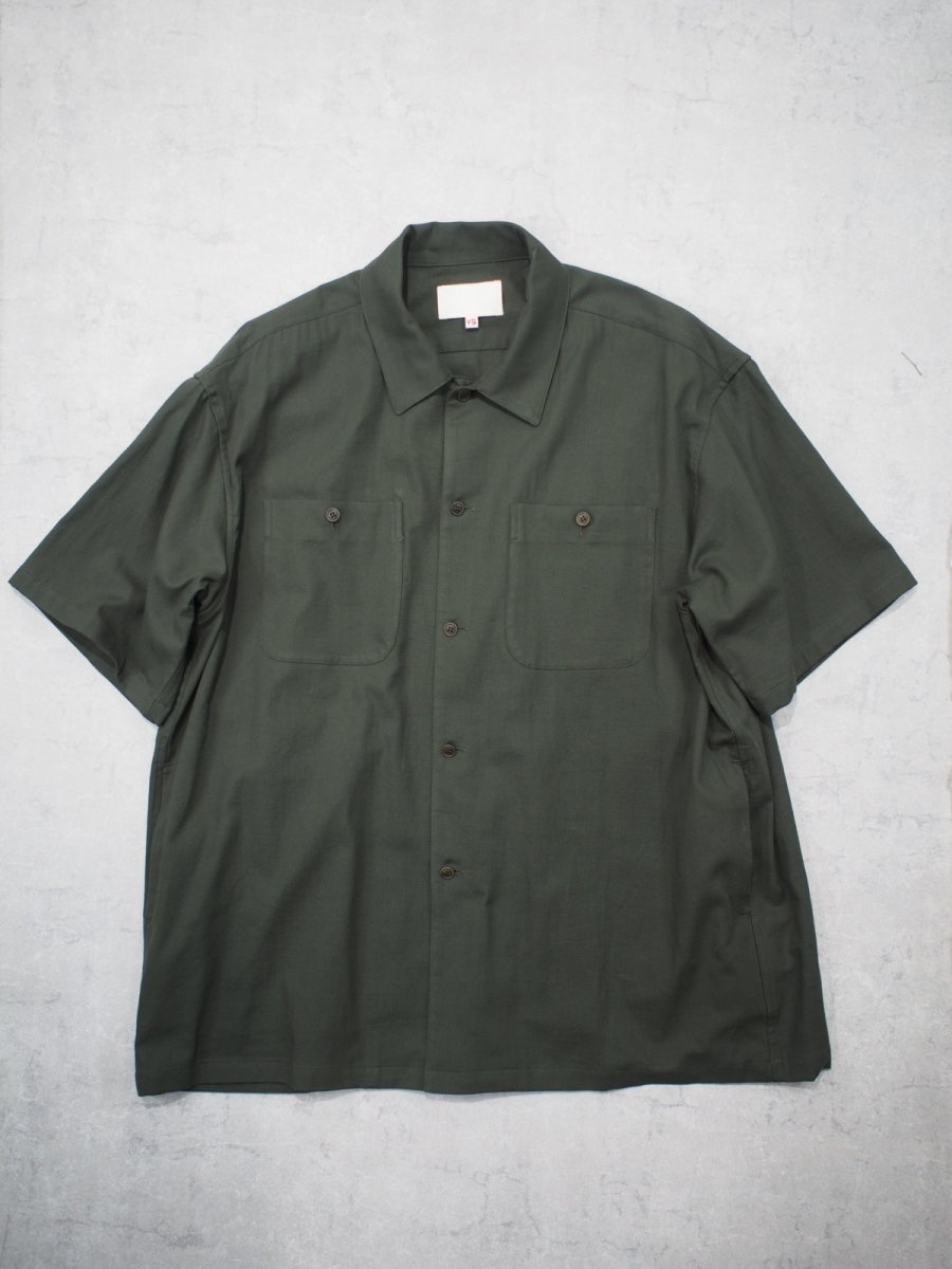 画像1: YOKO SAKAMOTO  /  UTILITY S/S SHIRT / COTTON PANAMA (1)