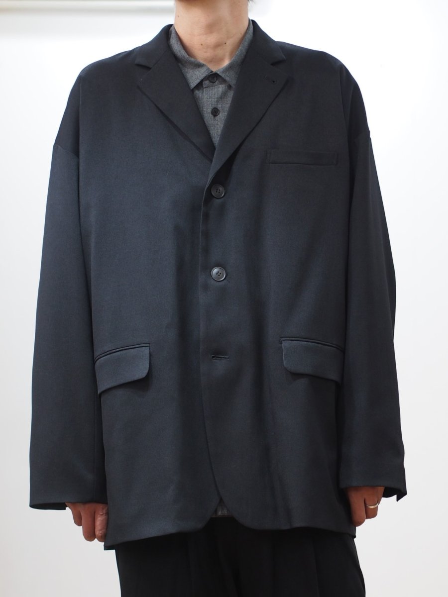 画像4: YOKO SAKAMOTO  / DROPPED SHOULDER JACKET / BRUSHED POLYESTER GABARDINE (4)