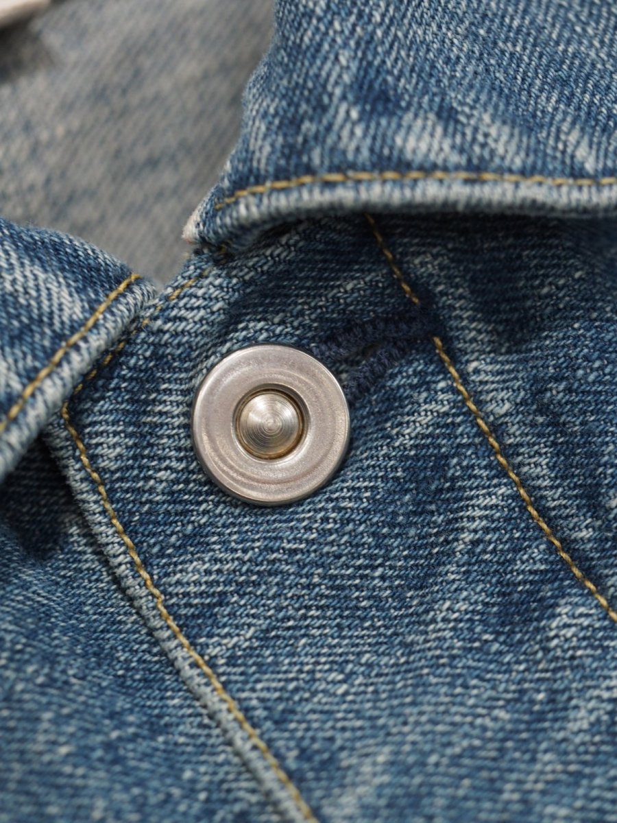 画像7:  YOKO SAKAMOTO  / PLEATS JACKET / RAW DENIM (7)