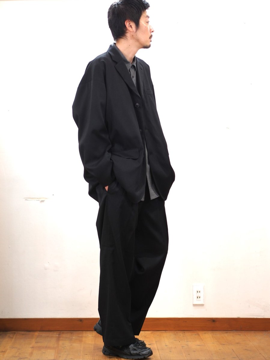 画像9: YOKO SAKAMOTO  / DROPPED SHOULDER JACKET / BRUSHED POLYESTER GABARDINE (9)
