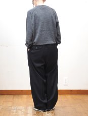 画像6: YOKO SAKAMOTO  / DOUBLE PLEATED TROUSERS / BRUSHED POLYESTER GABARDINE (6)
