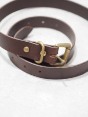 画像2:  YOKO SAKAMOTO / STANDARD BELT WIDE /  ITALIAN LEATHER (2)