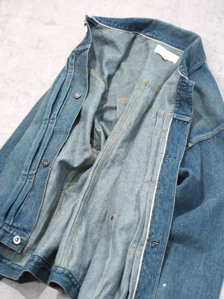 画像10:  YOKO SAKAMOTO  / PLEATS JACKET / RAW DENIM (10)