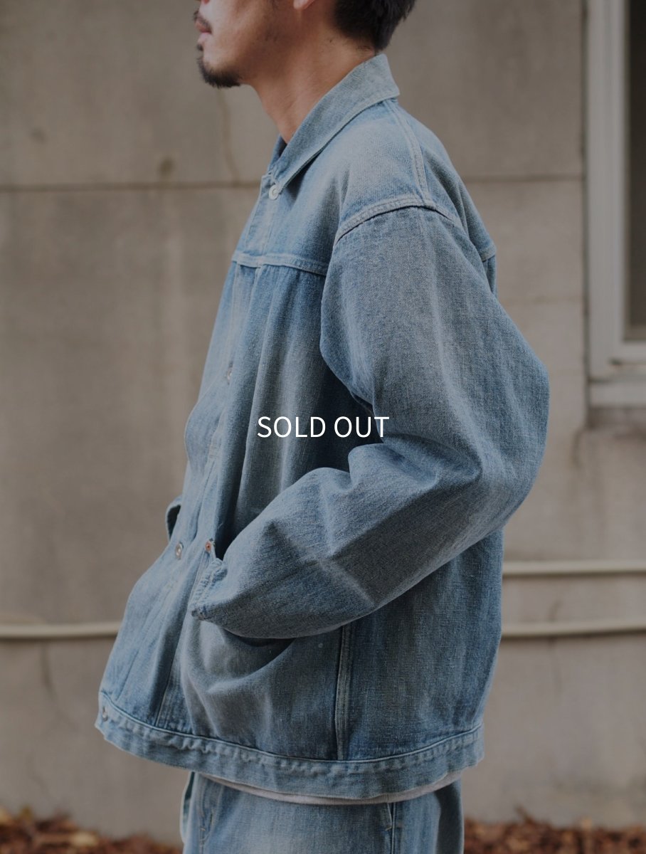 画像11:  YOKO SAKAMOTO  / PLEATS JACKET / RAW DENIM (11)