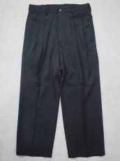 画像2: YOKO SAKAMOTO  / DOUBLE PLEATED TROUSERS / BRUSHED POLYESTER GABARDINE (2)