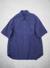 画像2:  YOKO SAKAMOTO  / REGULAR COLLAR S/S SHIRT / GARMENT DYE / MAX HIGH COUNT TYPEWRITER (2)
