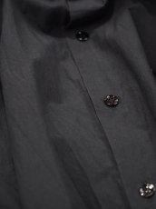 画像9:  YOKO SAKAMOTO  / BAND COLLAR SHIRT / GARMENT DYE / MAX HIGH COUNT TYPEWRITER (9)