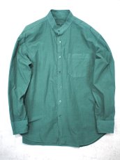 画像1:  YOKO SAKAMOTO  / BAND COLLAR SHIRT / GARMENT DYE / MAX HIGH COUNT TYPEWRITER (1)