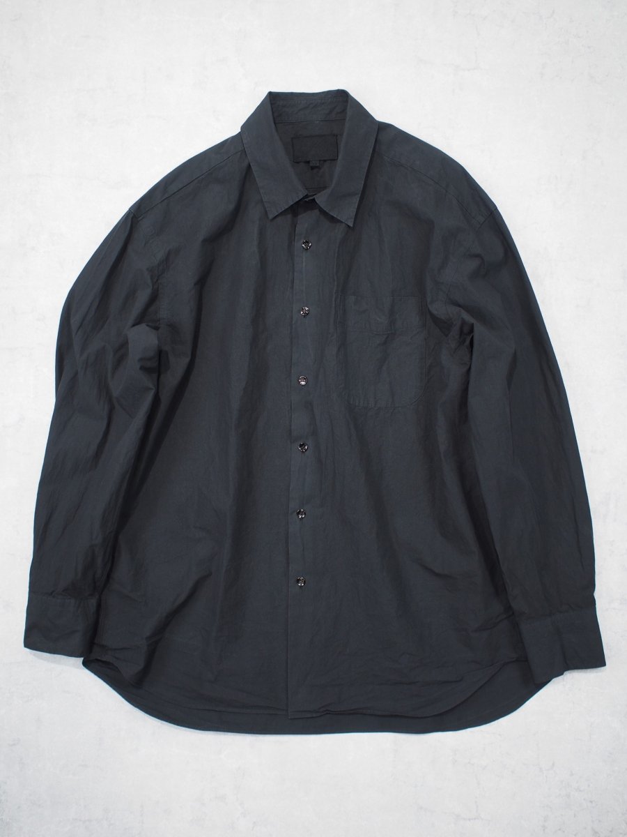 画像2: YOKO SAKAMOTO  / REGULAR COLLAR SHIRT / GARMENT DYE / MAX HIGH COUNT TYPEWRITER (2)
